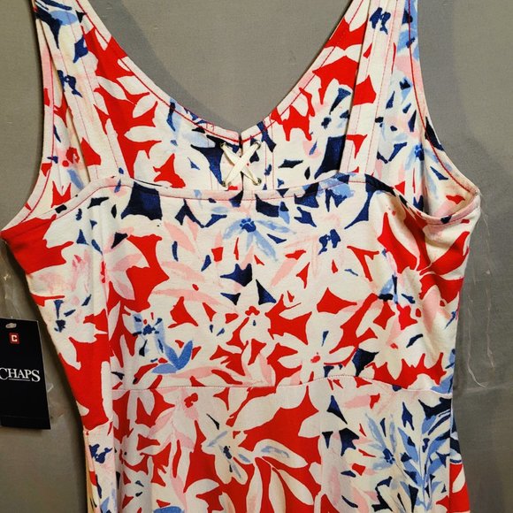NWT Chaps Long Sleeveless Summer Dress Size Medium - Picture 6 of 7